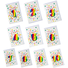 Birthday Greeting Cards, Milestone - Age 1 - 10